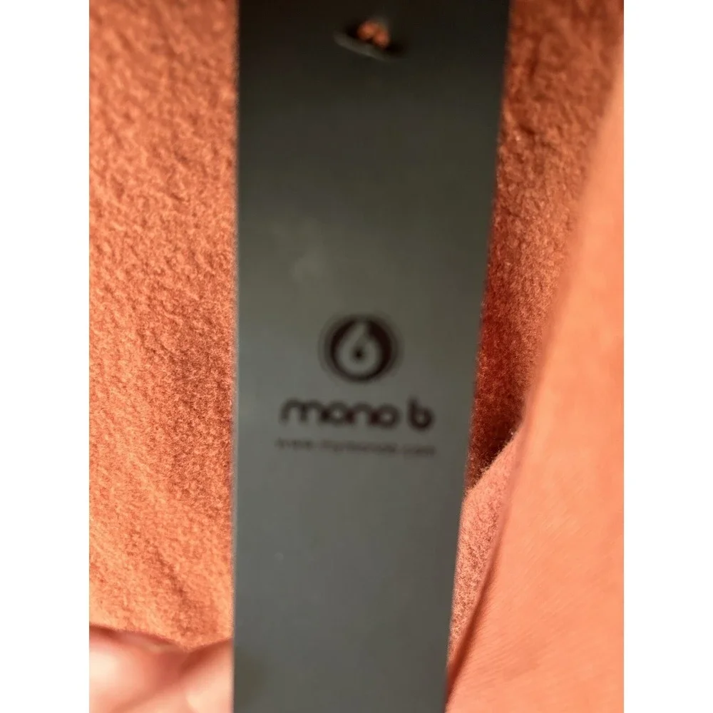 Mono b 2xl hooded open front long cardigan nwt-orange-sweatshirt Material